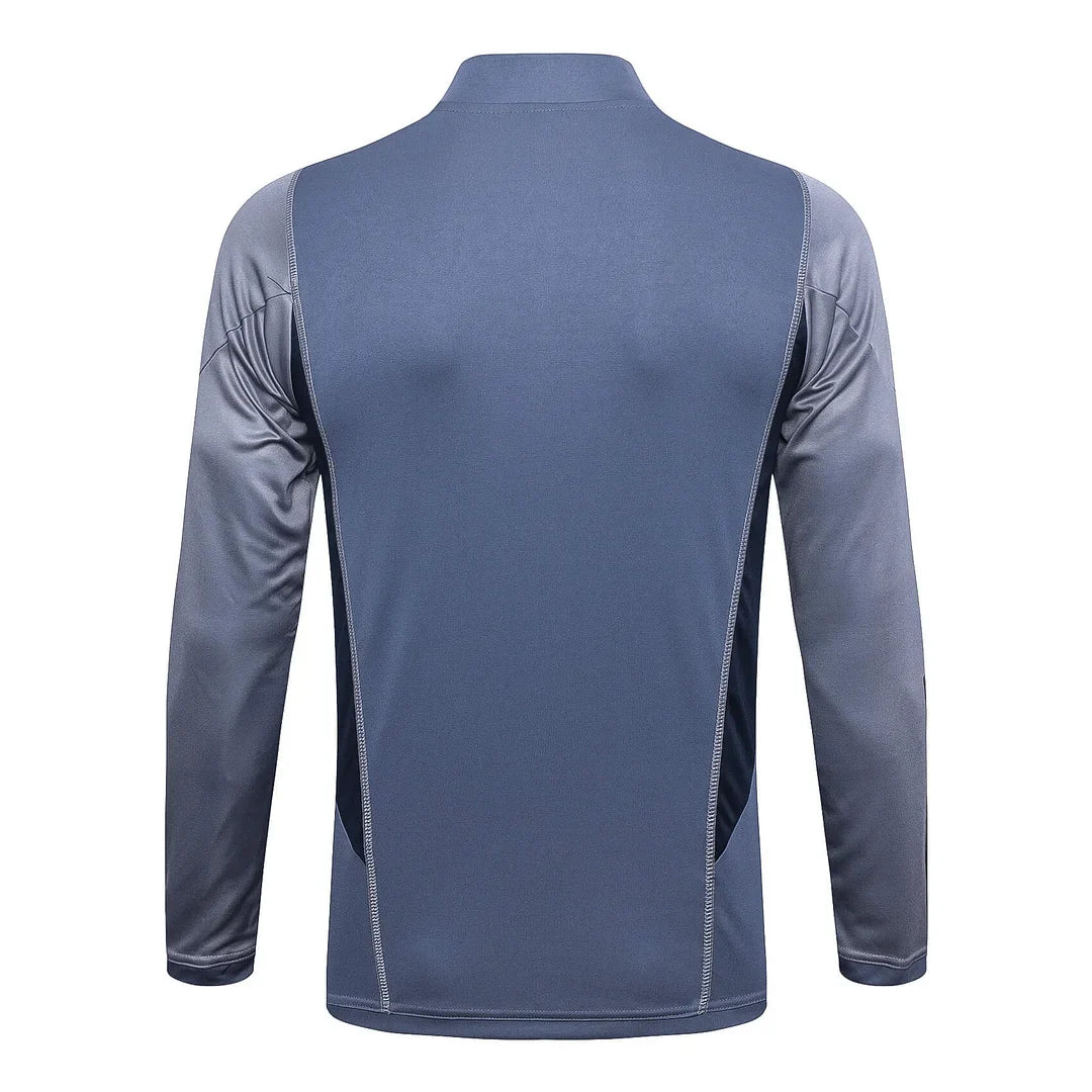 2023/2024 Inter Miami Half-Pull Training Suit Grey Football Shirt 1:1 Thai Quality