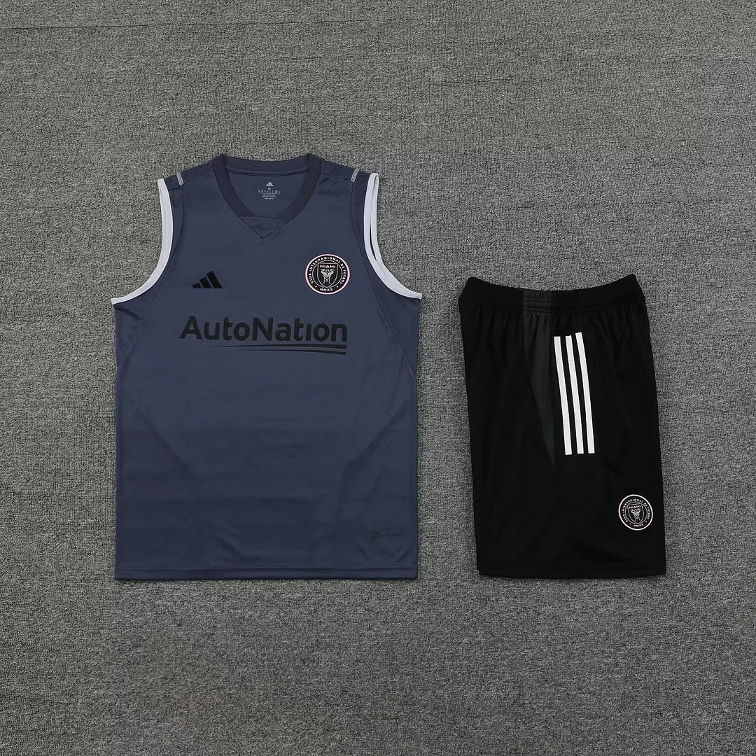 2023/2024 Inter Miami Training Grey Jersey+Shorts 1:1 Thai Quality