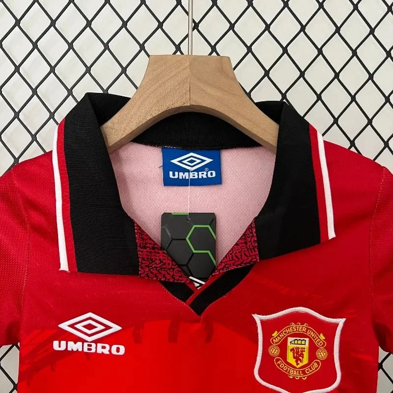 1994/1996 Retro Kids Size Manchester United Home Football Shirt 1:1 Thai Quality