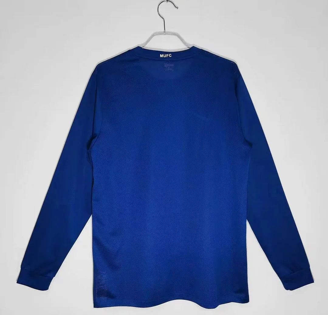 2007/2008 Retro Manchester United long Sleeve Soccer Jersey Away 1:1 Thai Quality