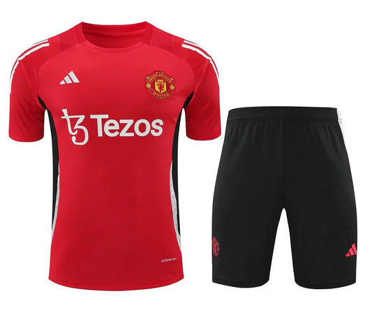 2024/2025 Manchester United pre-match training Red Shirt+Shorts 1:1 Thai Quality