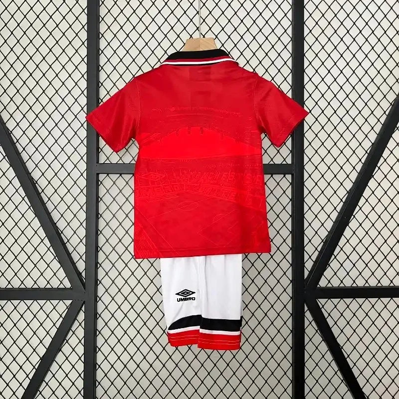 1994/1996 Retro Kids Size Manchester United Home Football Shirt 1:1 Thai Quality
