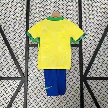 2024 Kids Size Brazil Home Soccer Jersey
