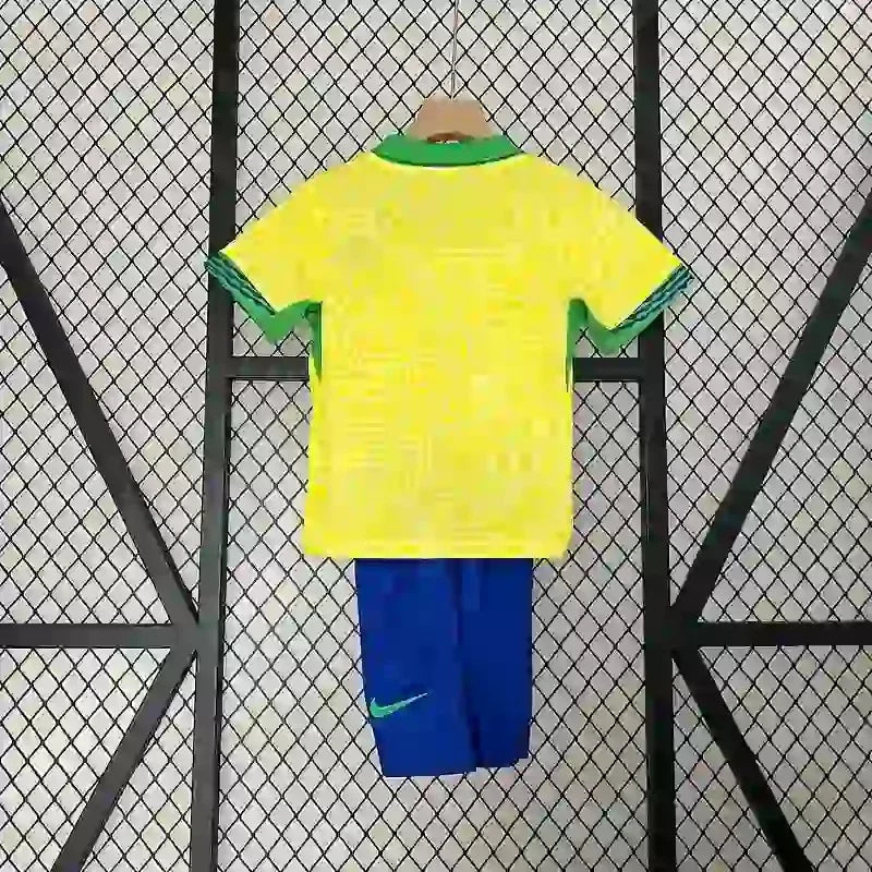 2024 Kids Size Brazil Home Soccer Jersey
