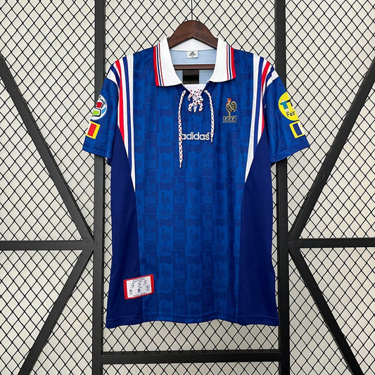 1996 Retro France Home Football Shirt 1:1 Thai Quality