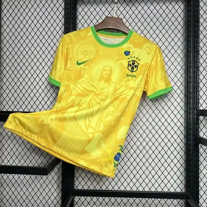 2024 Brazil Special Edition Light Yellow Goddess Soccer Jersey 1:1 Thai Quality