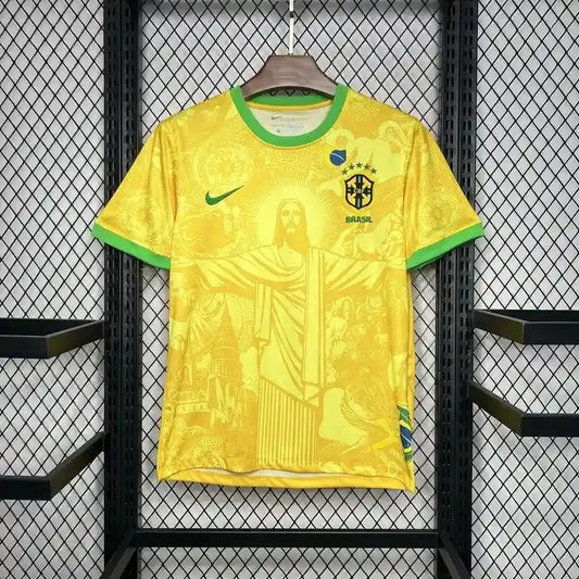 2024 Brazil Special Edition Light Yellow Goddess Soccer Jersey 1:1 Thai Quality