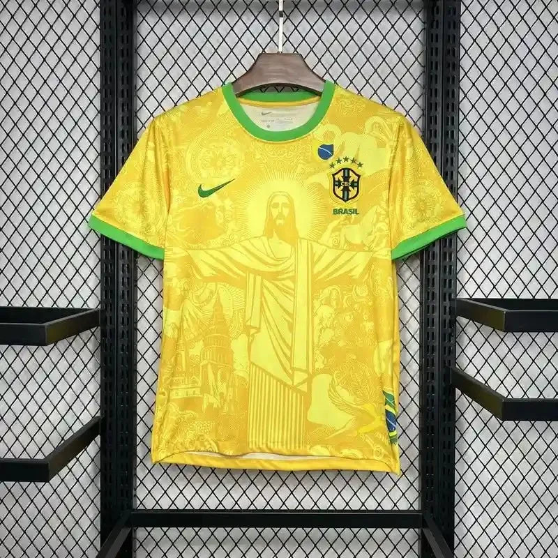 2024 Brazil Special Edition Light Yellow Goddess Soccer Jersey 1:1 Thai Quality