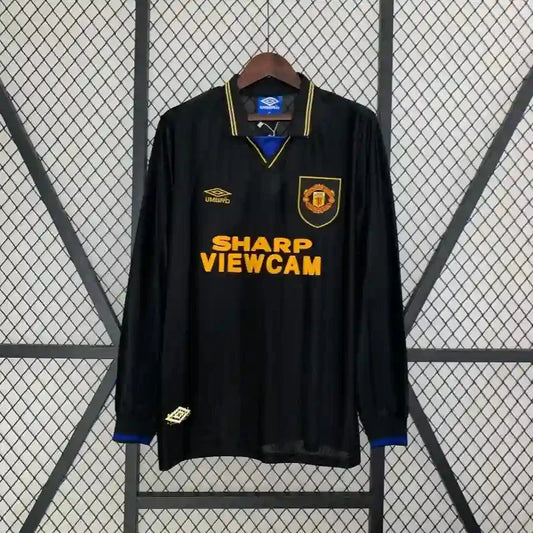 1993/1994 Retro Long Sleeve Manchester United Away Football Shirt 1:1 Thai Quality
