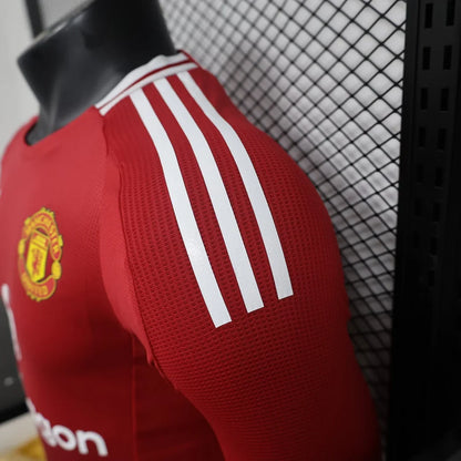 2024/2025 Long Sleeve Player Version Manchester United Home Football Shirt  1:1 Thai Quality