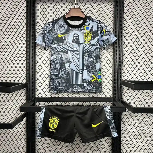 2024 Kids Size Brazil Special Edition Goddess Soccer Jersey 1:1 Thai Quality