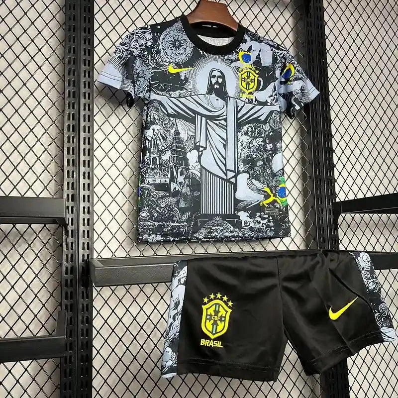 2024 Kids Size Brazil Special Edition Goddess Soccer Jersey 1:1 Thai Quality