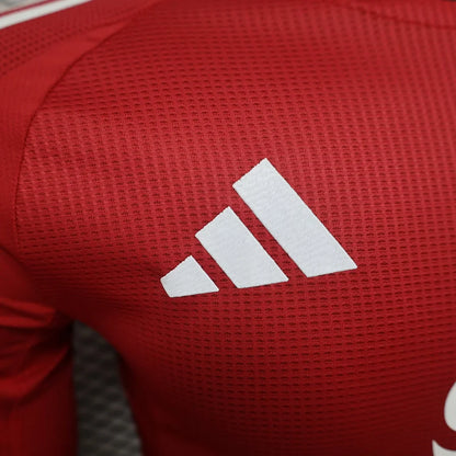 2024/2025 Long Sleeve Player Version Manchester United Home Football Shirt  1:1 Thai Quality