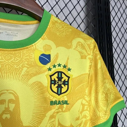 2024 Brazil Special Edition Light Yellow Goddess Soccer Jersey 1:1 Thai Quality