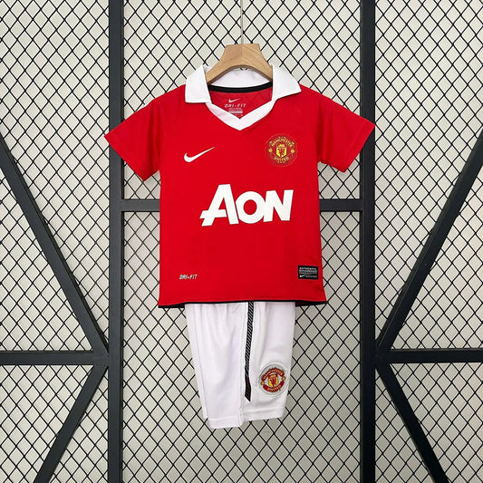 2010/2011 Retro Kids Size Manchester United Home Football Shirt 1:1 Thai Quality