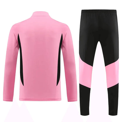 2023/2024 Inter Miami Half-Pull Training Suit Pink Football Shirt 1:1 Thai Quality