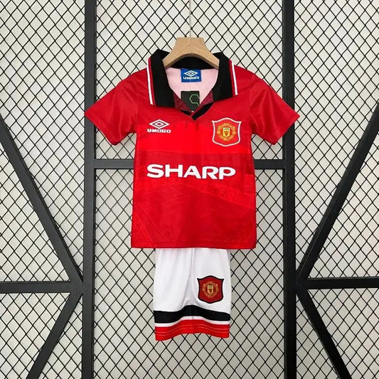 1994/1996 Retro Kids Size Manchester United Home Football Shirt 1:1 Thai Quality