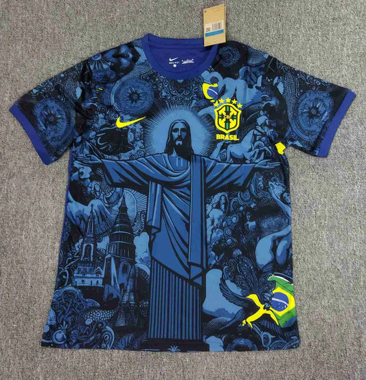 2024 Brazil Special Edition Goddess Blue Soccer Jersey
