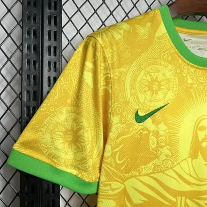 2024 Brazil Special Edition Light Yellow Goddess Soccer Jersey 1:1 Thai Quality
