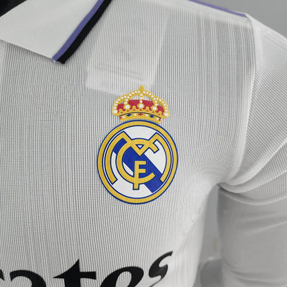 2022/2023 Long Sleeve Player Version Real Madrid Home