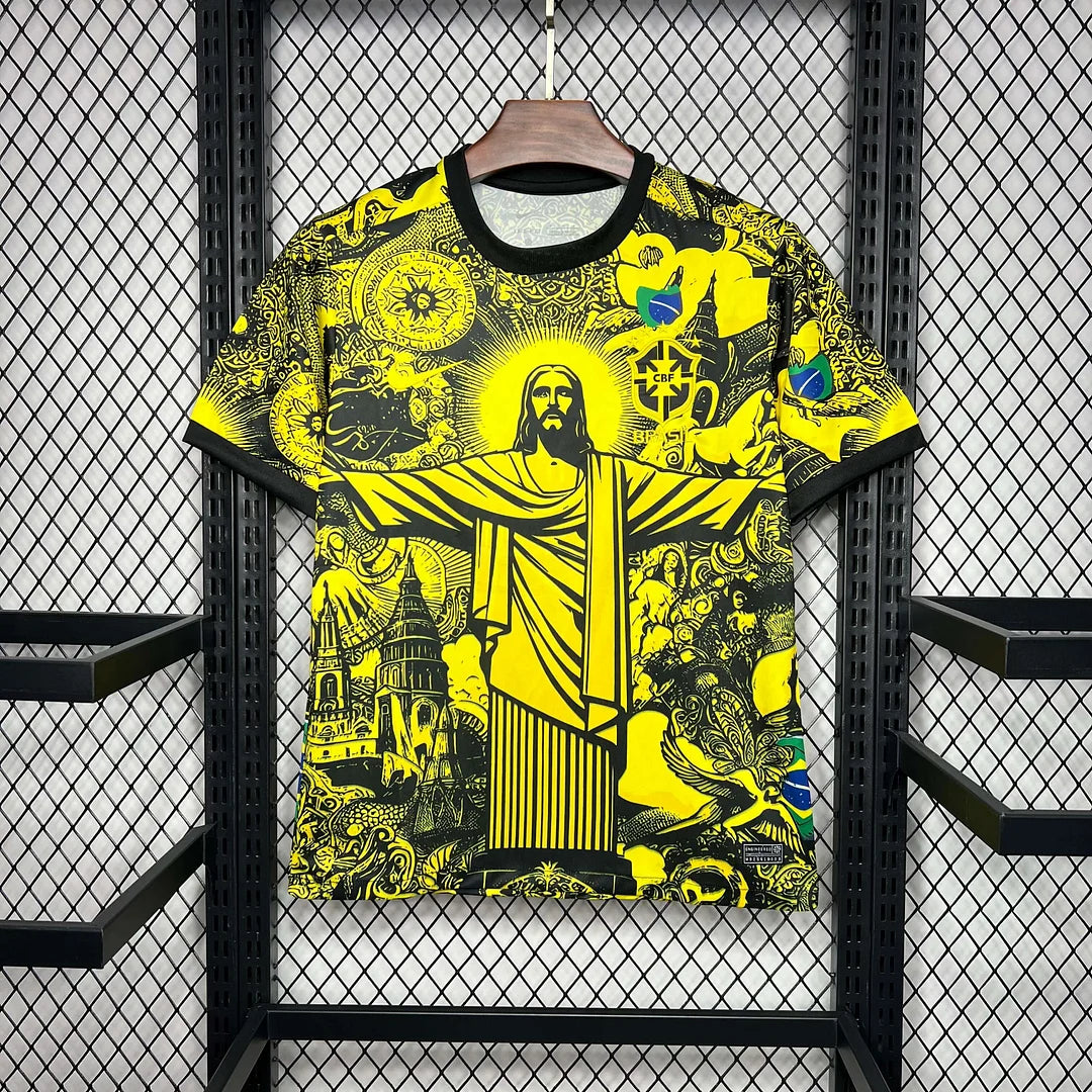 2024 Brazil Special Edition Yellow Goddess Soccer Jersey 1:1 Thai Quality