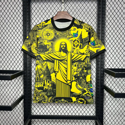 2024 Brazil Special Edition Yellow Goddess Soccer Jersey 1:1 Thai Quality