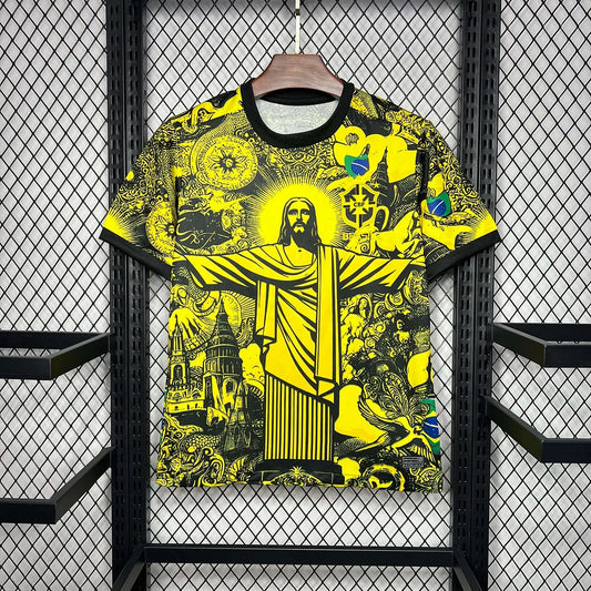 2024 Brazil Special Edition Yellow Goddess Soccer Jersey 1:1 Thai Quality