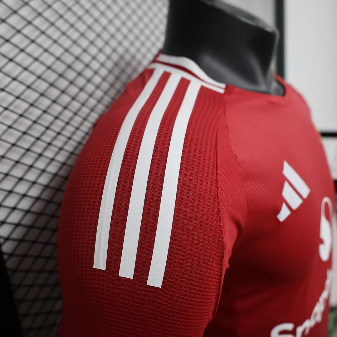 2024/2025 Long Sleeve Player Version Manchester United Home Football Shirt  1:1 Thai Quality