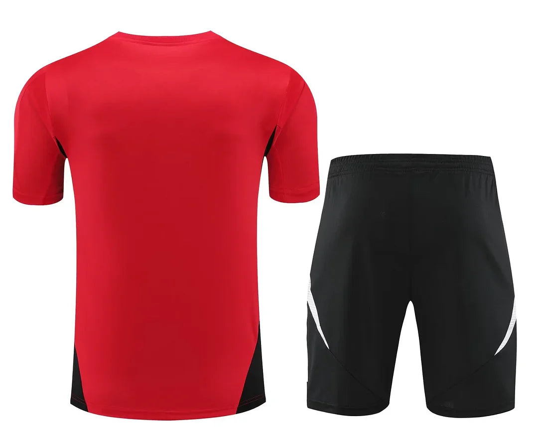 2024/2025 Manchester United pre-match training Red Shirt+Shorts 1:1 Thai Quality