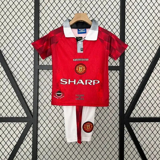 1996/1998 Retro Kids Size Manchester United Home Football Shirt 1:1 Thai Quality