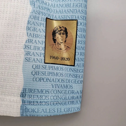 2021 Retro Argentina Soccer Jersey Concept Maradona Emblema Especial